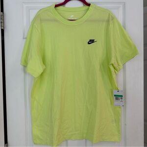Nike Men's Bright Neon Yellow Short Sleeve Tee Size XL NWT